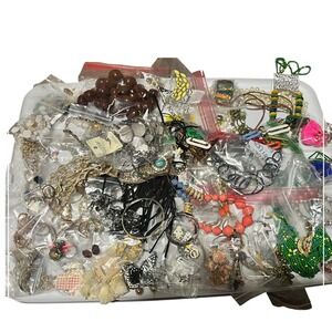 Five Pound Bagged Items All Wearable Mixed Jewelry Reseller Lot- Lot 7 firm$$